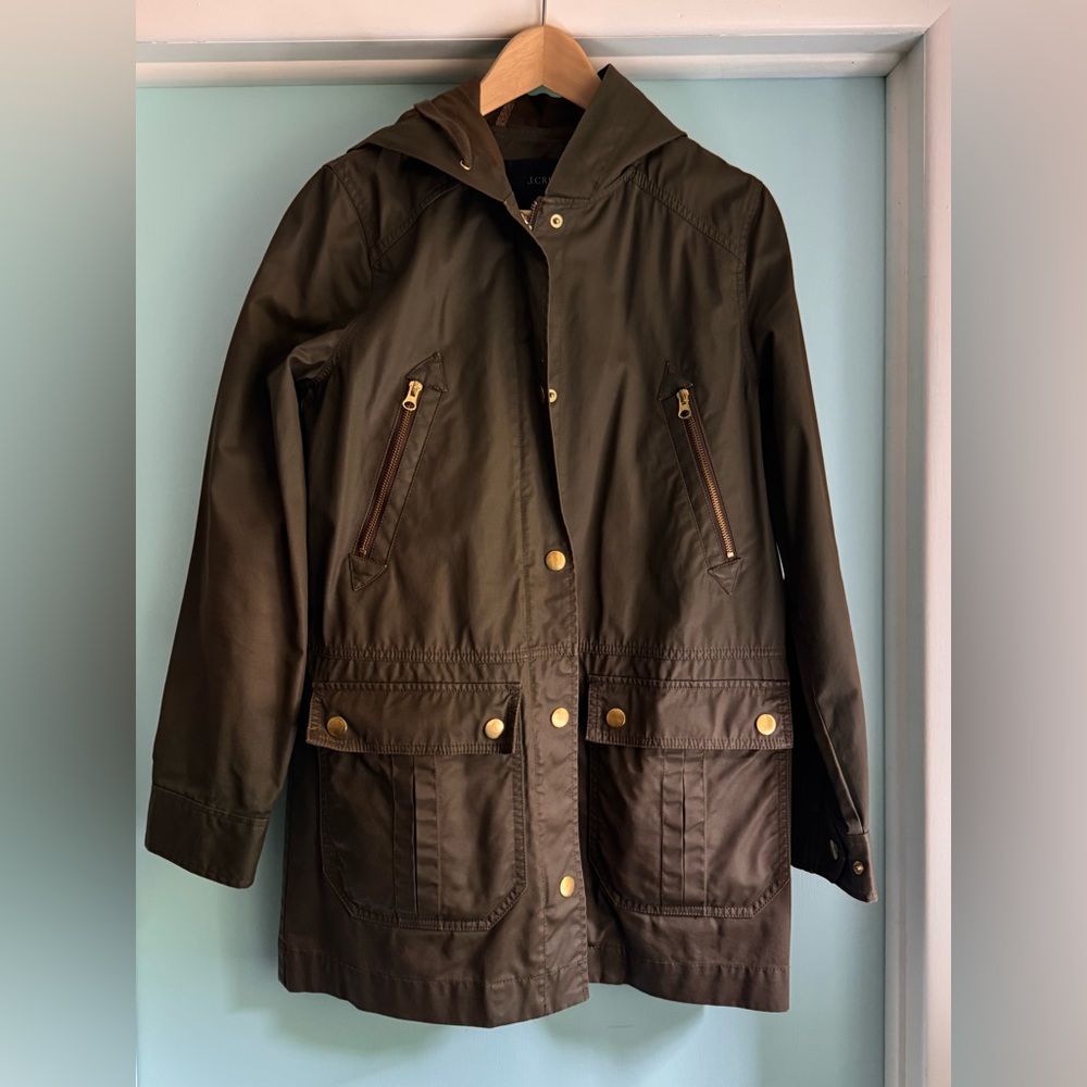 J crew waxed canvas jacket